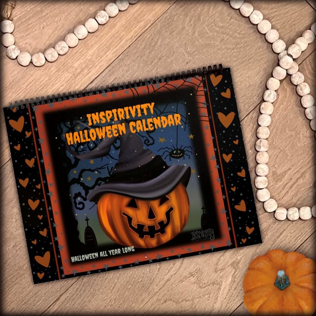 Calendrier Éffrayant Halloween mensuelle Inspirivée annuelle (Créateur téléchargé)