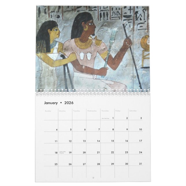 Calendrier égyptien antique 2012 d'art (Jan 2026)