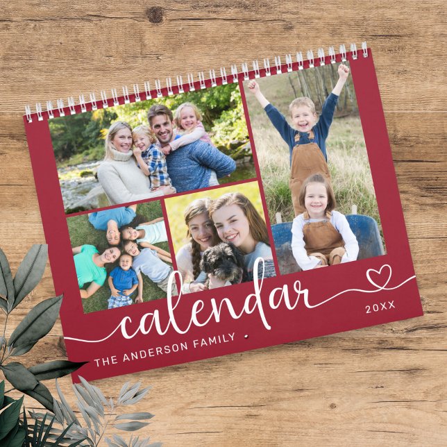 Calendrier Elegant Modern Family Photos 2026 (Créateur téléchargé)