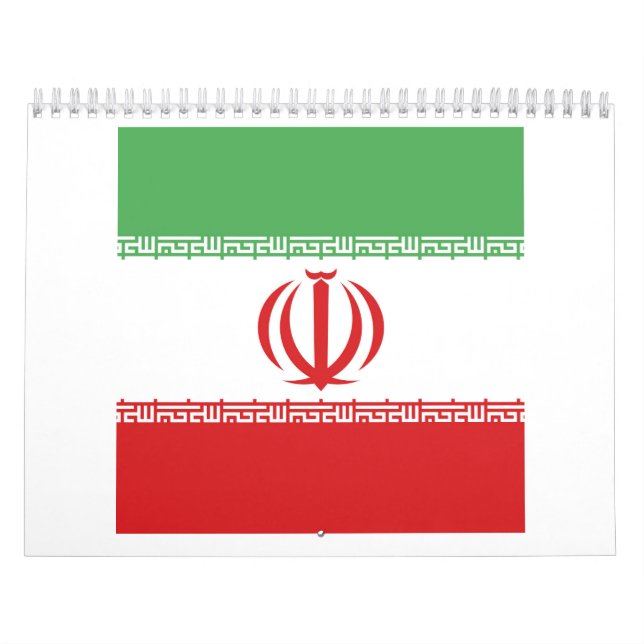 Calendrier Emblème du drapeau iranien (Protection)