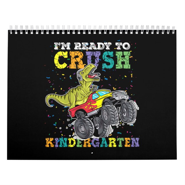 Calendrier Enfants Je suis prêt à écraser la maternelle Monst (Protection)