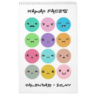 Calendrier Enfants Visages Kawaii