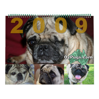Calendrier énorme OzPugs 2009