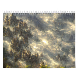 Calendrier Epic eldin anneau paysage film cyberpunk