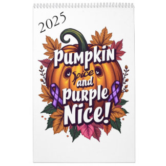 Calendrier Épices citrouilles et pourpre Nice : Funny Fall Aw
