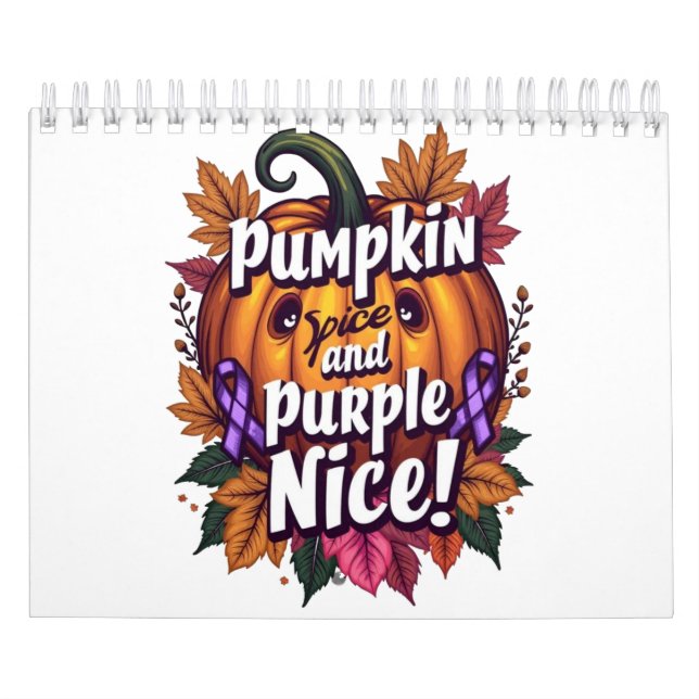 Calendrier Épices citrouilles et pourpre Nice : Funny Fall Aw (Protection)