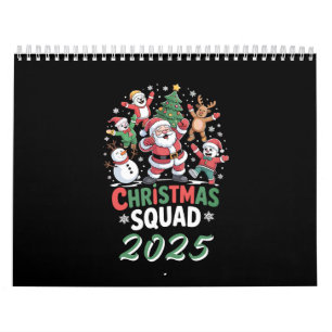 Calendrier Équipe de Noël personnalisée 2025 Famille du Père