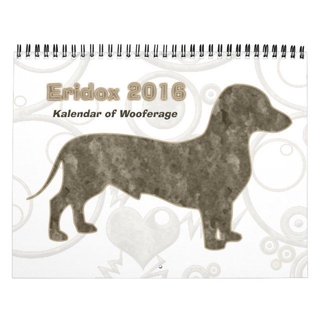Calendrier Eridox 2016 Dachshund (Protection)