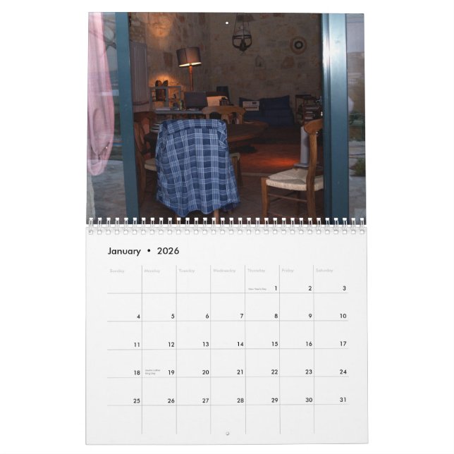 Calendrier Ermitage de Crète (Jan 2026)