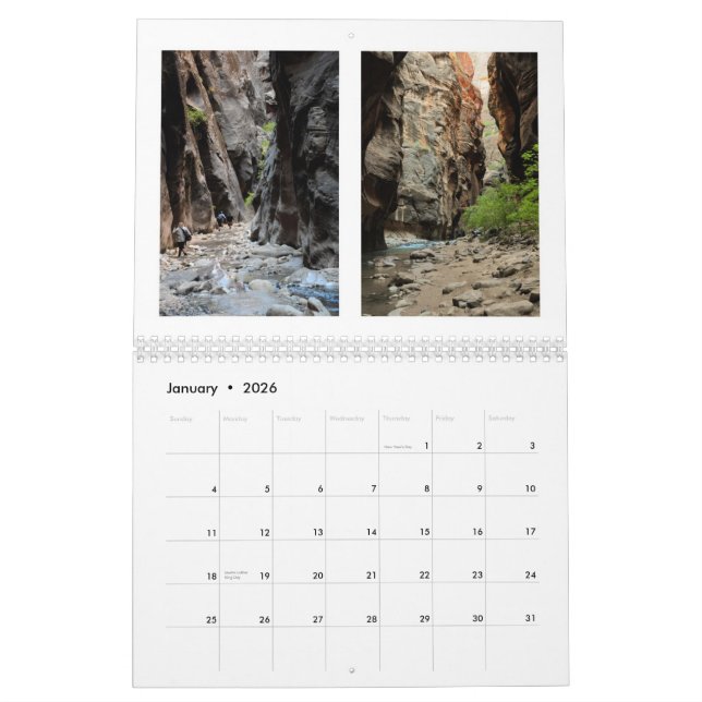 Calendrier Escalier grand (Jan 2026)