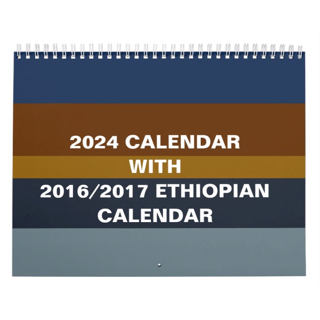 Calendrier Ethiopian Wall Calendar Converter pour l'année 202 (Protection)