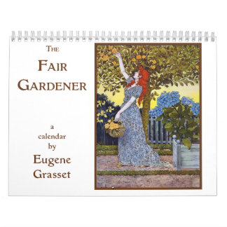 Calendrier Eugene Grasset, le jardinier équitable