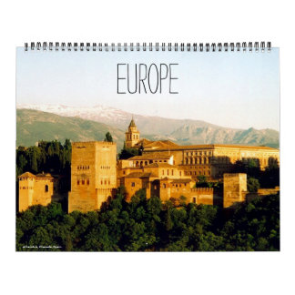 Calendrier europe 2025 (avec emplacements) grand
