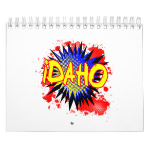 Calendrier Exclamation de bande dessinée Idaho