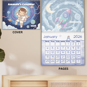 Calendrier Explorateur de l'espace personnalisé pour enfants