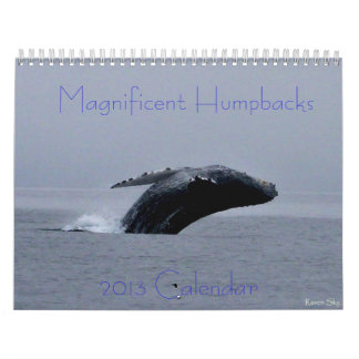 Calendrier extraordinaire de baleine de bosse