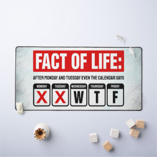 Calendrier Fact of Life dit WTF Humour