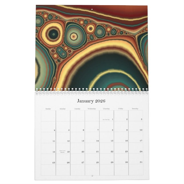 Calendrier Faisceaux lumineux (Jan 2026)