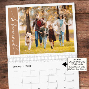 Calendrier Familial Moderne Minimaliste en Terraco