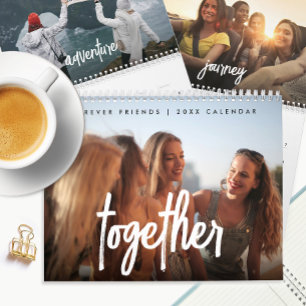 Calendrier Famille d'amis inspirants Script moderne Photo