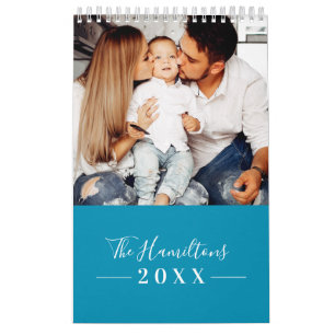 Calendrier Famille de photos simple moderne 2025