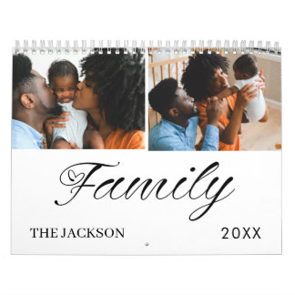 Calendrier Famille élégante et moderne 2027 Photo