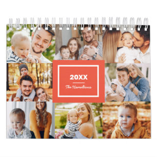 Calendrier Famille photo Collage Moderne 2025
