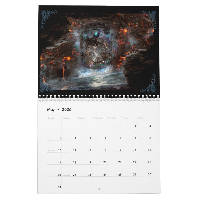 Calendrier fantasy calendar starscoldnight (Mai 2026)