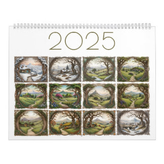 Calendrier Fantasy Landscape 2025 Calendar
