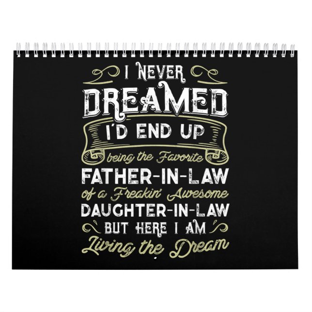 Calendrier Far In Law Of A Freaking Awesome Daughter (Protection)