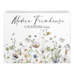 Calendrier Farmhouse moderne 2024
