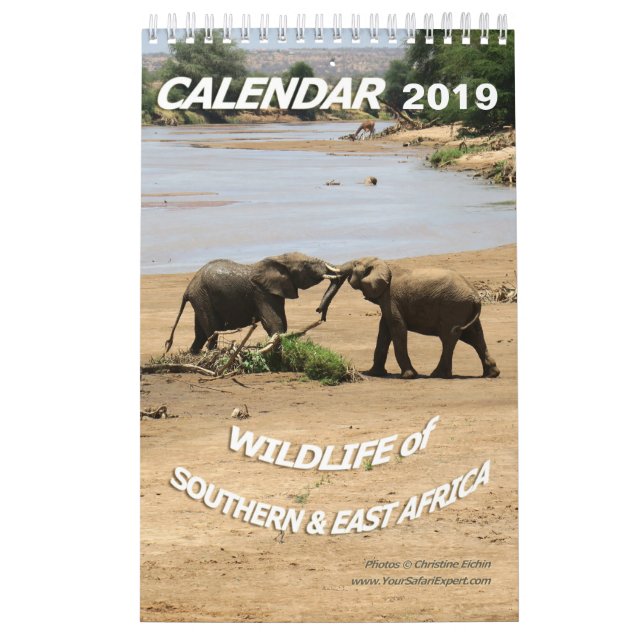 Calendrier FAUNE de du sud et Afrique de l'Est (d'une seule (Protection)