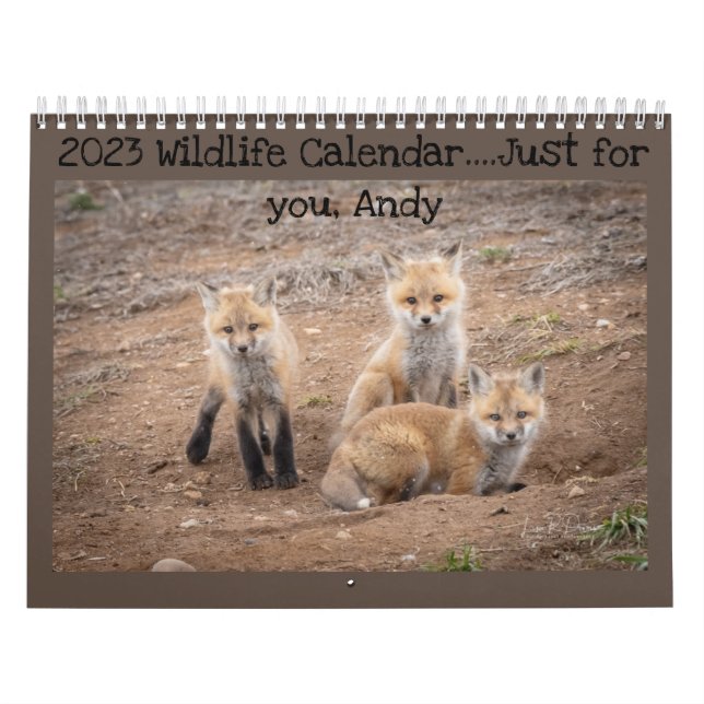 Calendrier faunique personnalisé 2023 (Protection)