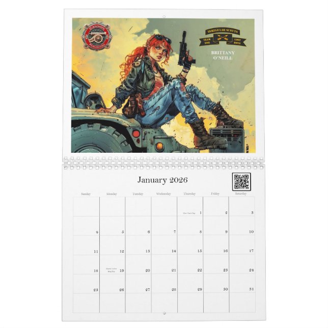 Calendrier féminin de Cannon 2025 (Jan 2026)
