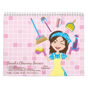 Calendrier Femme de ménage Saisons de nettoyage de maison