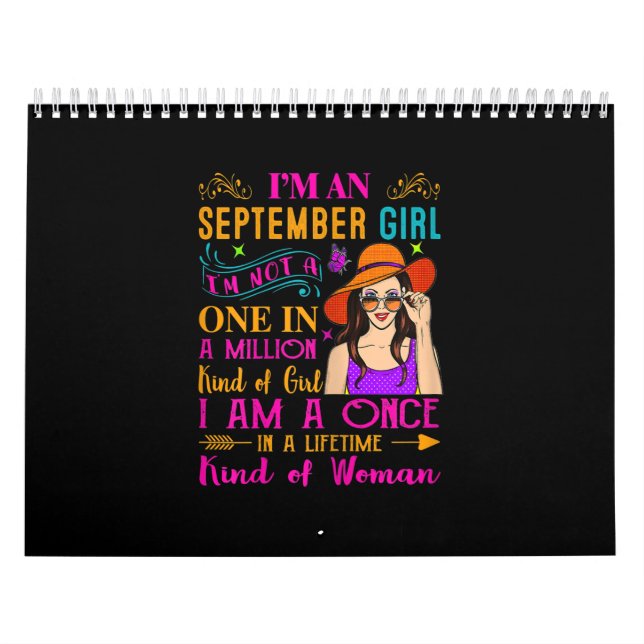 Calendrier Femmes Je suis une fille de septembre | Cadeau d'a (Protection)
