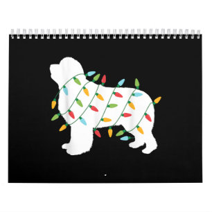Calendrier Feux de Noël cadeaux de terre-neuve   amoureux de 