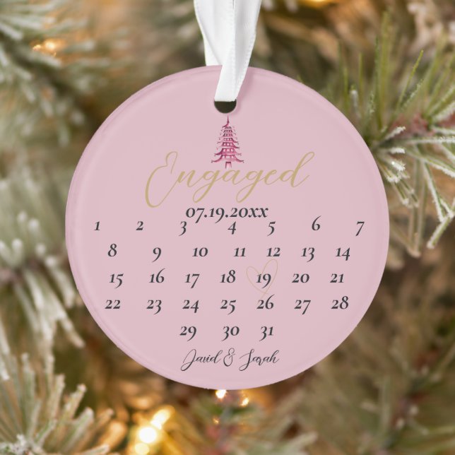 Calendrier Fiançailles de l'arbre de Noël de la pa (Arbre)
