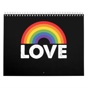 Calendrier Fierté Amour est Amour Égalité Gay Arc-en-ciel LGB