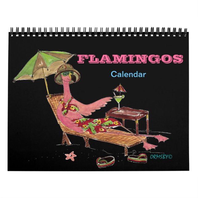 Calendrier Flamants roses (Protection)