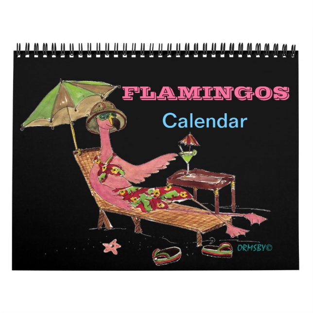 Calendrier Flamants roses (Protection)