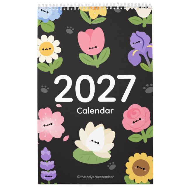 Calendrier Fleur 2027 (Protection)