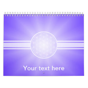 Calendrier Fleur de Vie / Blume des Lebens - transpa blanc.