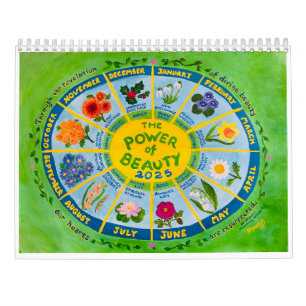 Calendrier Fleur du mois Inspirationnel 2025