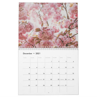 Calendrier Fleur rose