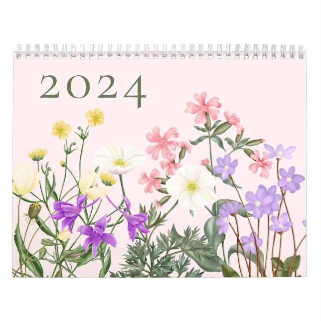 Calendrier Fleur sauvage de Pink Nordens (Protection)