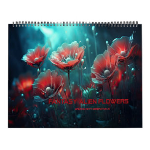 Calendrier Fleurs Aliens Imaginaires
