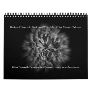 Calendrier Fleurs De jardin En Noir Et Blanc No 48 Flux