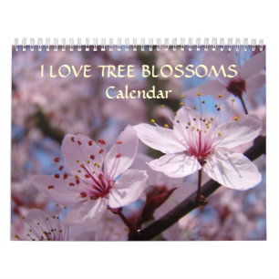 Calendrier Fleurs de l'Arbre Rose Fleurs Blanches