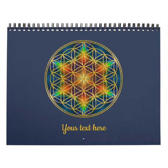 Calendrier FLEURS DE VIE - Fleur fractale 1 (Protection)